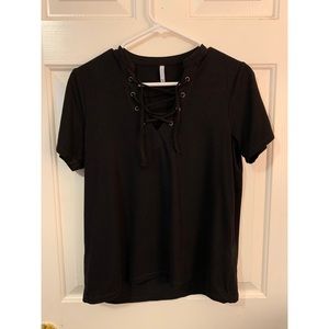 Lace up top